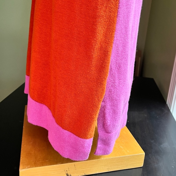 Isaac Mizrahi x Target Colorblock Orange/Yellow/Pink Sweater - Adult Size Large - Picture 4 of 16